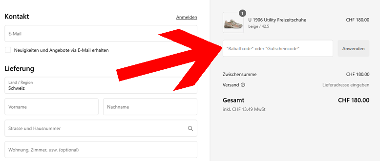 Von einer New Balance Aktion an der Kasse profitieren
