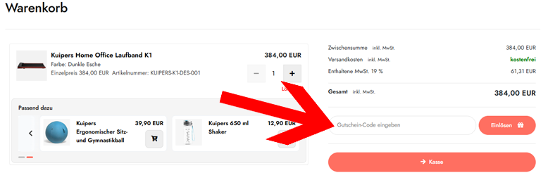 Den Kuipers Gutschein löst du im Warenkorb ein