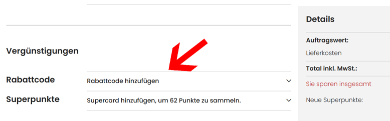 LIVIQUE Gutschein an der Kasse nutzen